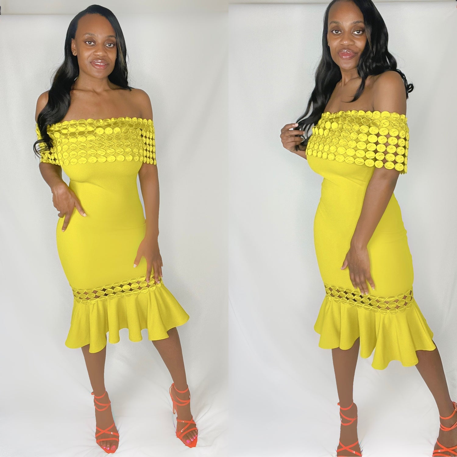 Shoulder Fashion Dress – Forever Galore